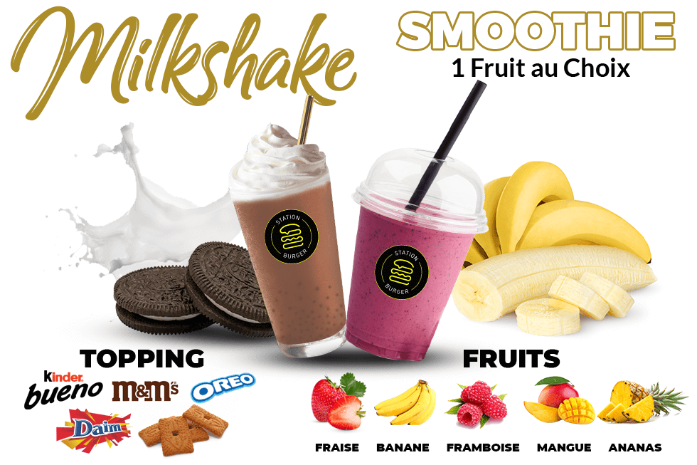 livraison smoothies et milkshakes à 94000 Creteil